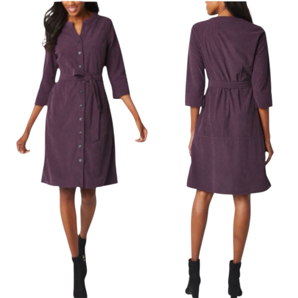 LIZ CLAIBORNE 3/4 Sleeve A-Line Dress